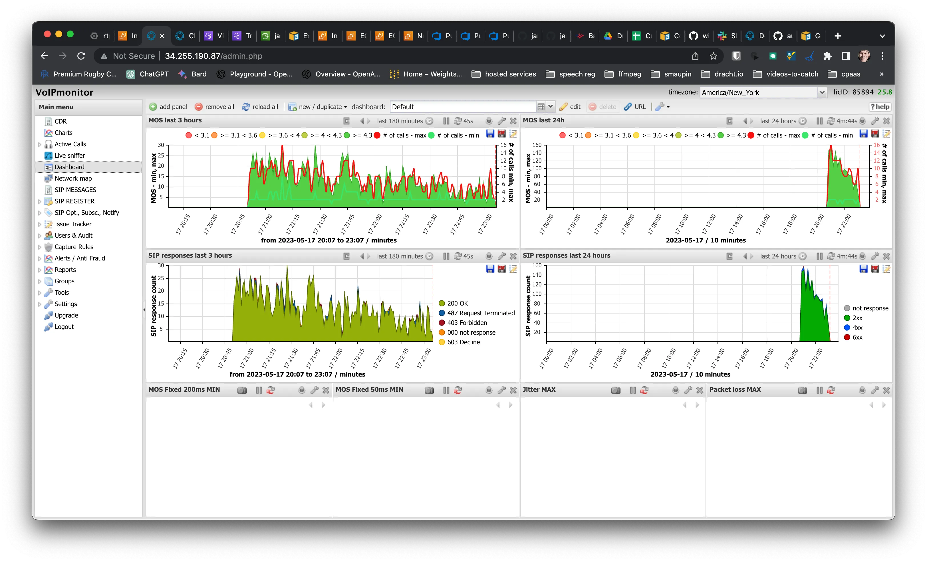 Mirrored jambonz calls showing up in the Voipmonitor GUI